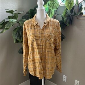Universal Thread Mustard Plaid Shirt